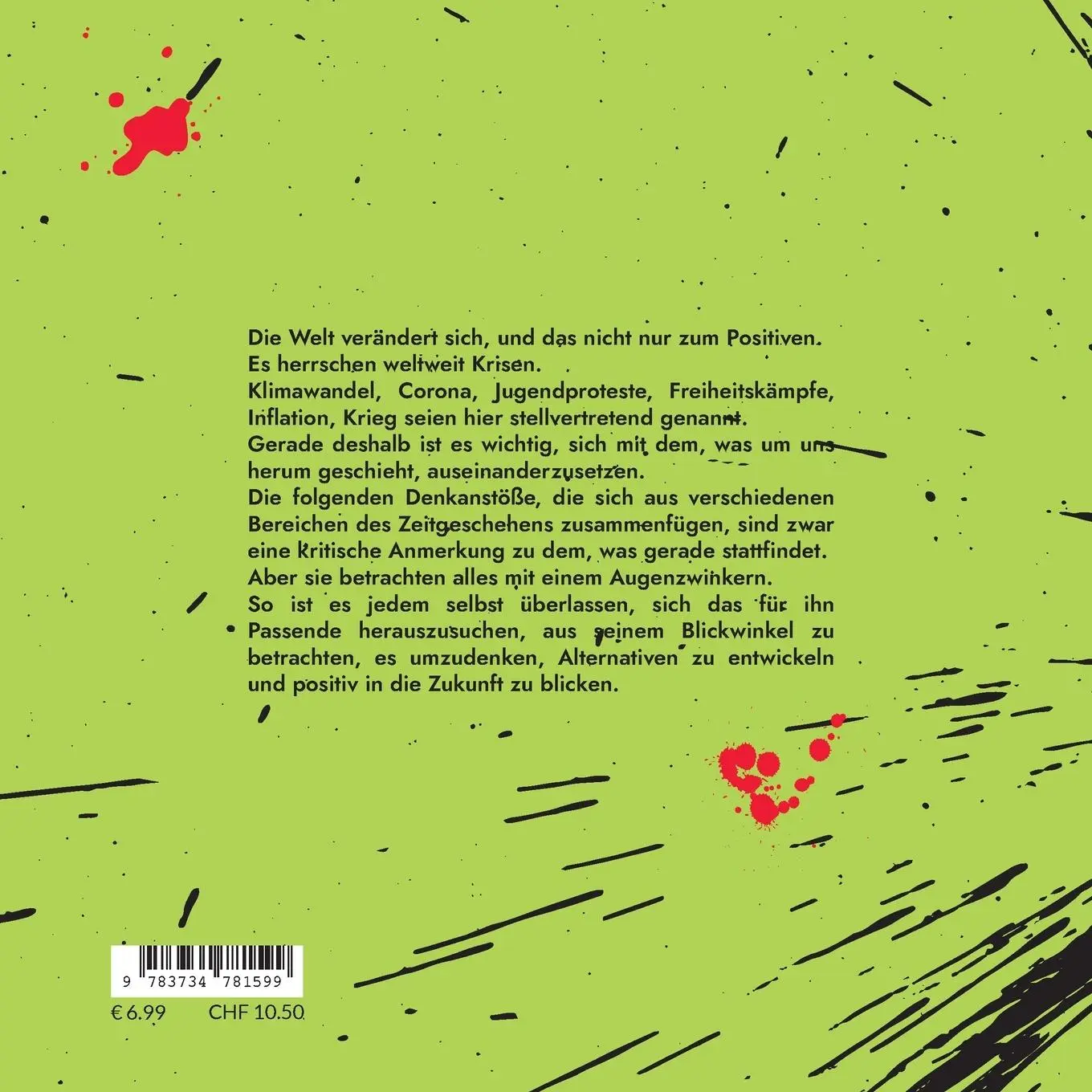 Rückseite: 9783734781599 | Denk mal nach! | Gedanken zum Zeitgeschehen | Ulla Fichtner | Buch
