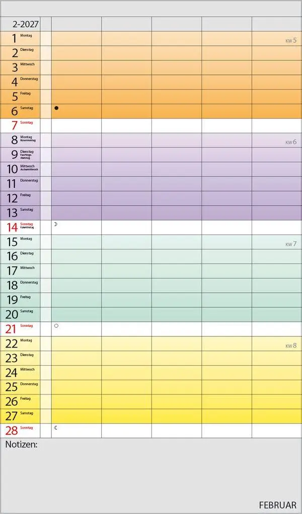 Bild: 9783819301599 | Familienplaner Farbenspiel 2027 | Verlag Korsch | Kalender | 14 S.