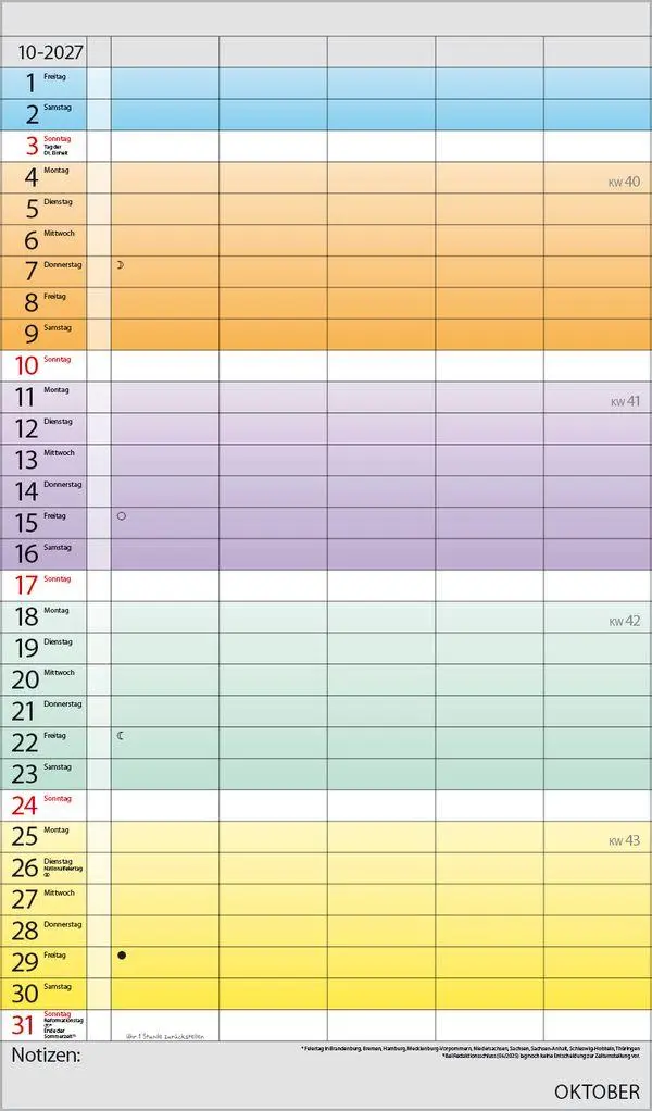 Bild: 9783819301599 | Familienplaner Farbenspiel 2027 | Verlag Korsch | Kalender | 14 S.