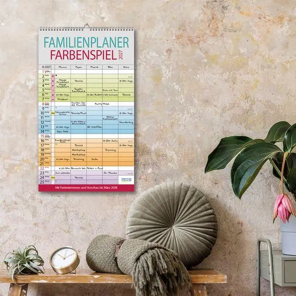 Bild: 9783819301599 | Familienplaner Farbenspiel 2027 | Verlag Korsch | Kalender | 14 S.
