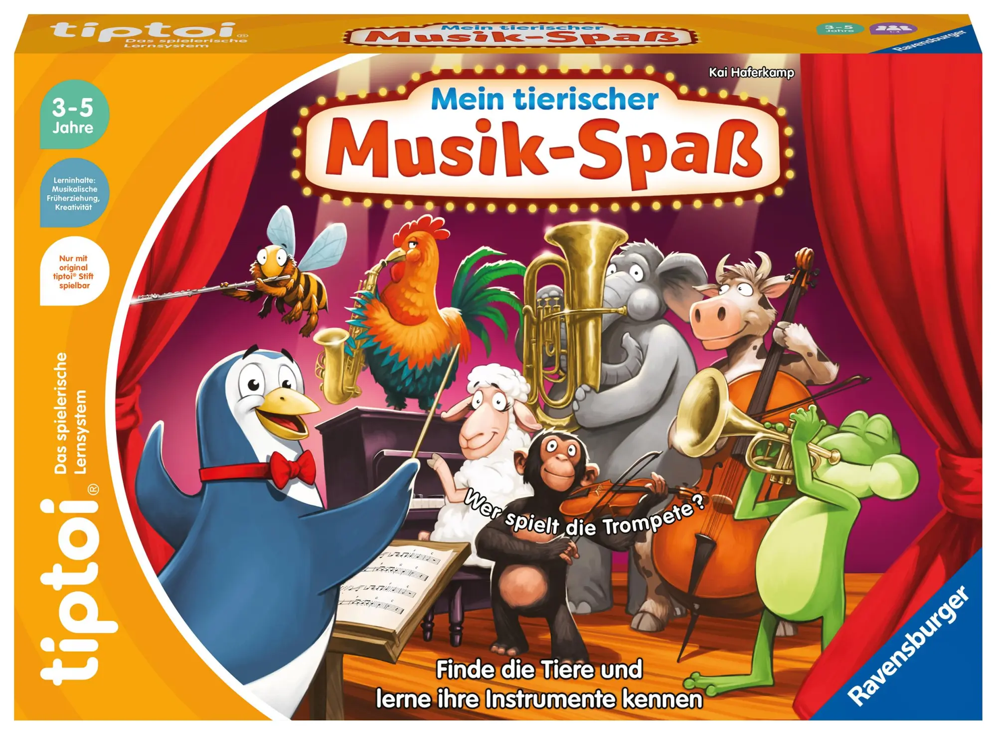 Cover: 4005556001699 | tiptoi® Mein tierischer Musik-Spaß - ab 3 Jahre | Kai Haferkamp | 2023