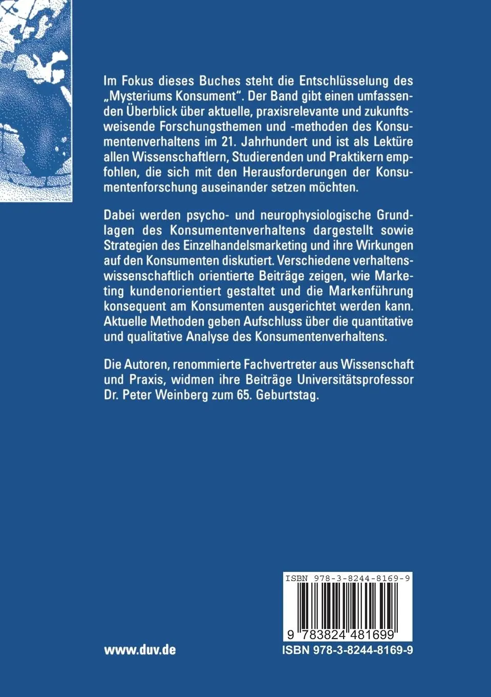 Rückseite: 9783824481699 | Konsumentenverhaltensforschung im 21. Jahrhundert | Gröppel-Klein