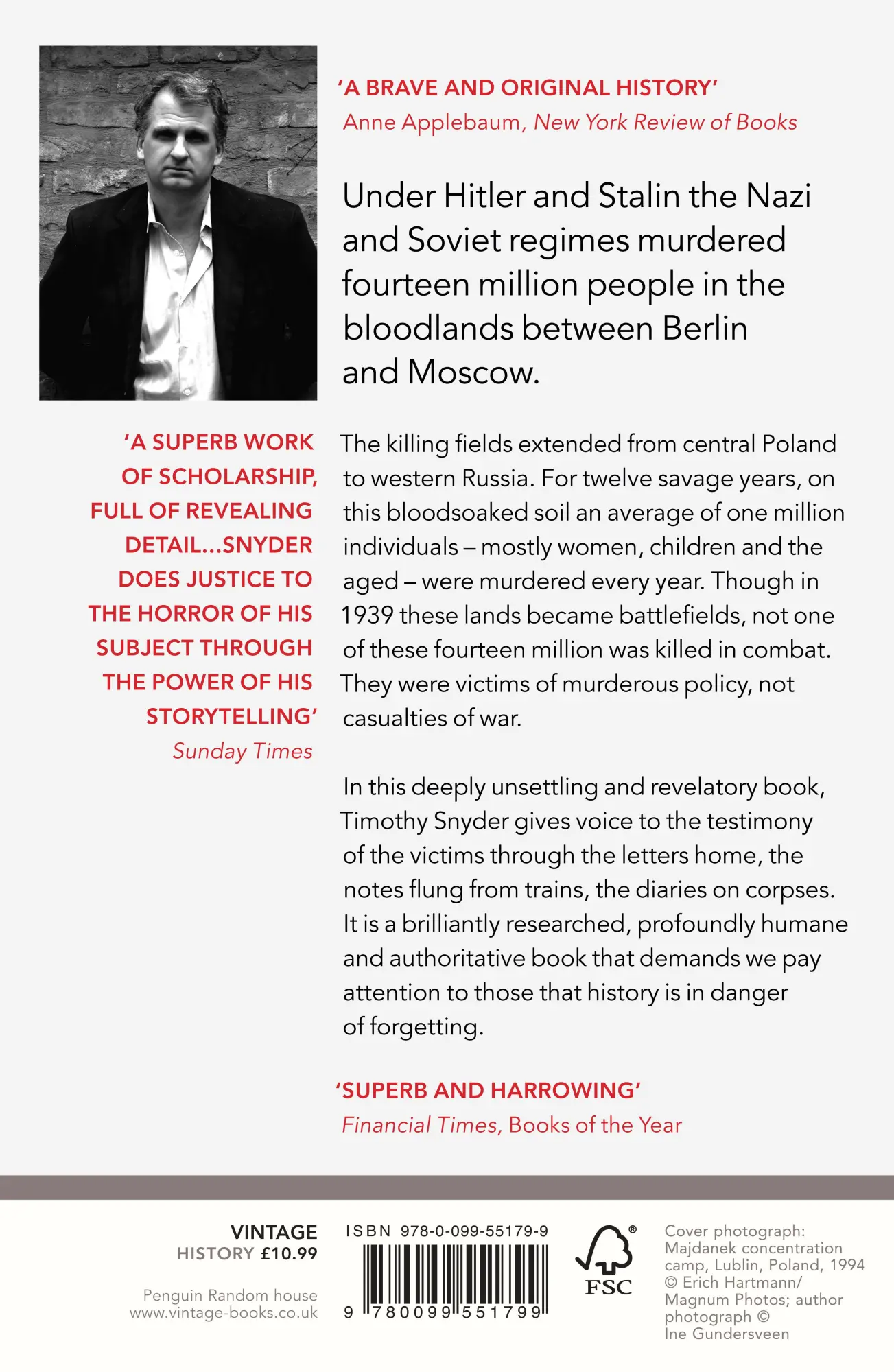 Rückseite: 9780099551799 | Bloodlands | Europe Between Hitler and Stalin | Timothy Snyder | Buch