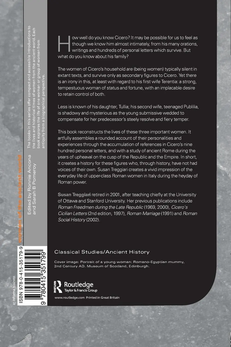 Rückseite: 9780415351799 | Terentia, Tullia and Publilia | The Women of Cicero's Family | Buch