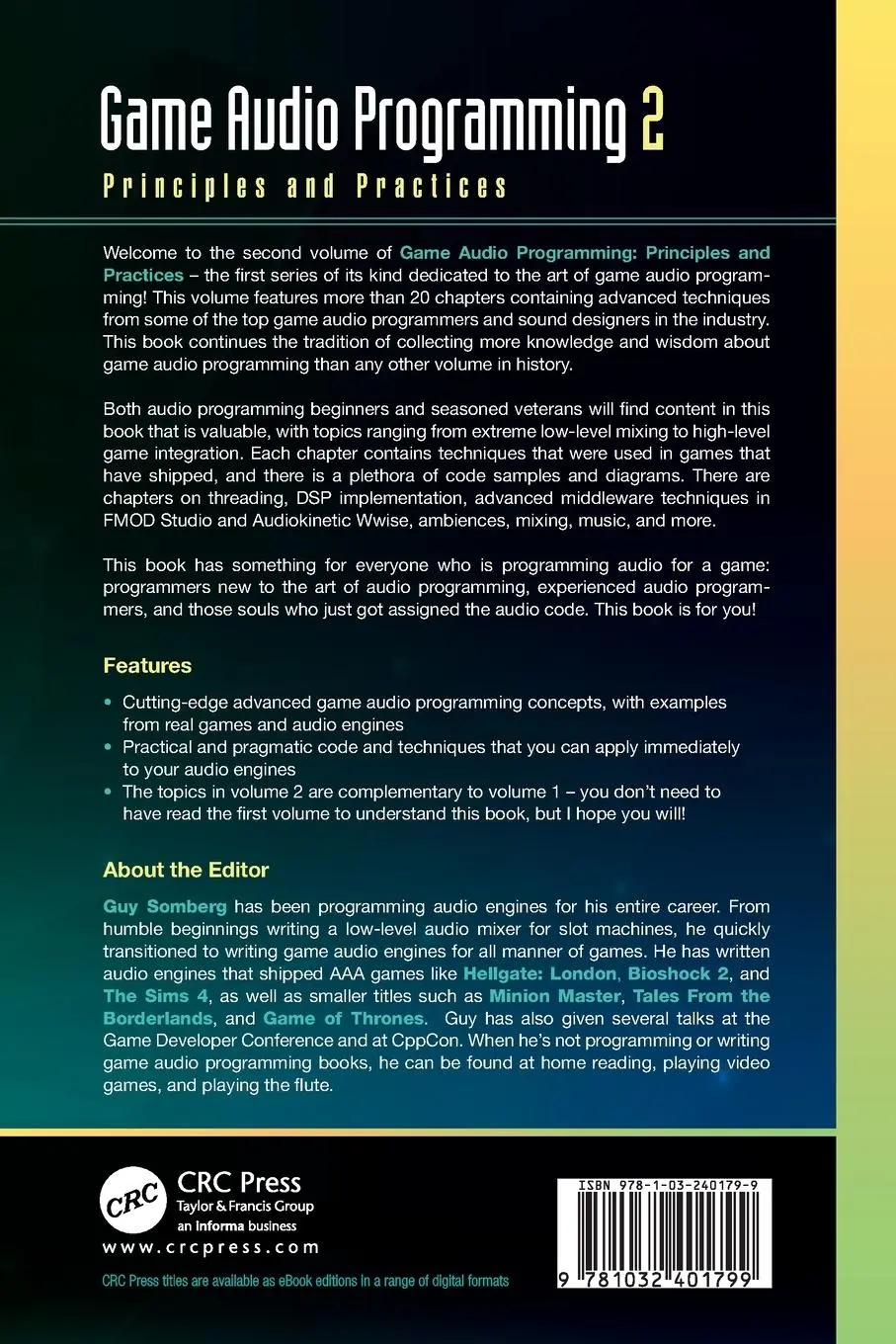 Rückseite: 9781032401799 | Game Audio Programming 2 | Principles and Practices | Guy Somberg