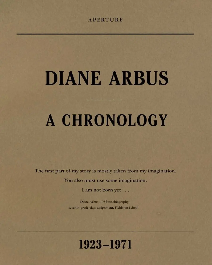 Cover: 9781597111799 | Diane Arbus: A Chronology, 1923-1971 | Elisabeth Sussman (u. a.)