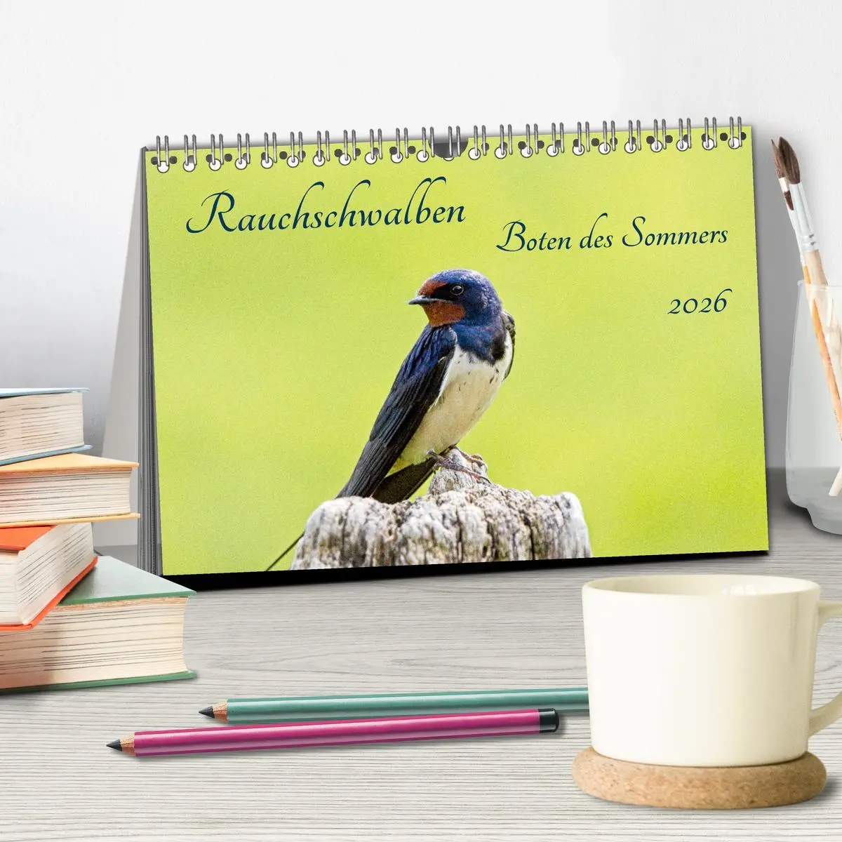 Bild: 9783457491799 | Rauchschwalben - Boten des Sommers (Tischkalender 2026 DIN A5...