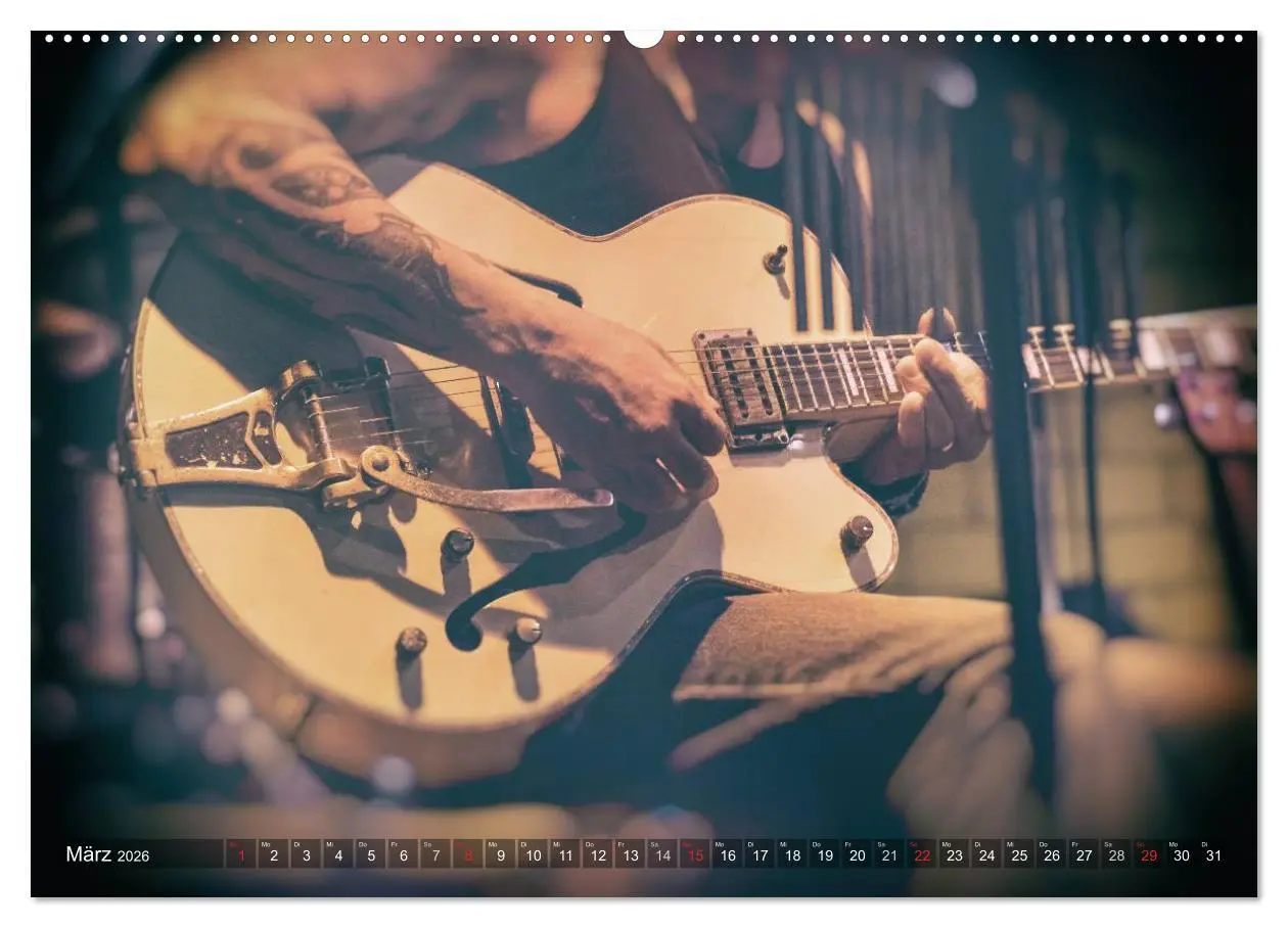 Bild: 9783516031799 | Gitarren - Live (Wandkalender 2026 DIN A2 quer), CALVENDO...