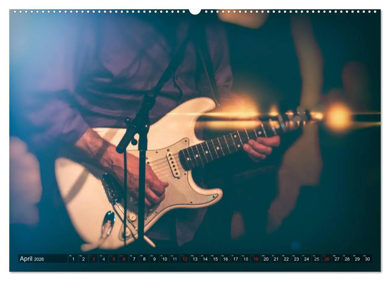 Bild: 9783516031799 | Gitarren - Live (Wandkalender 2026 DIN A2 quer), CALVENDO...