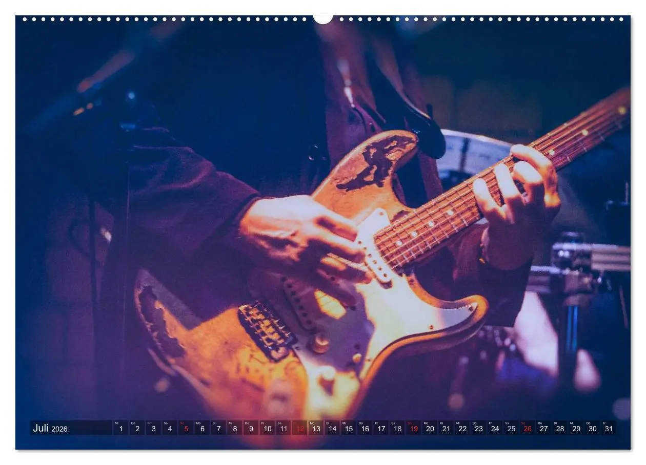Bild: 9783516031799 | Gitarren - Live (Wandkalender 2026 DIN A2 quer), CALVENDO...