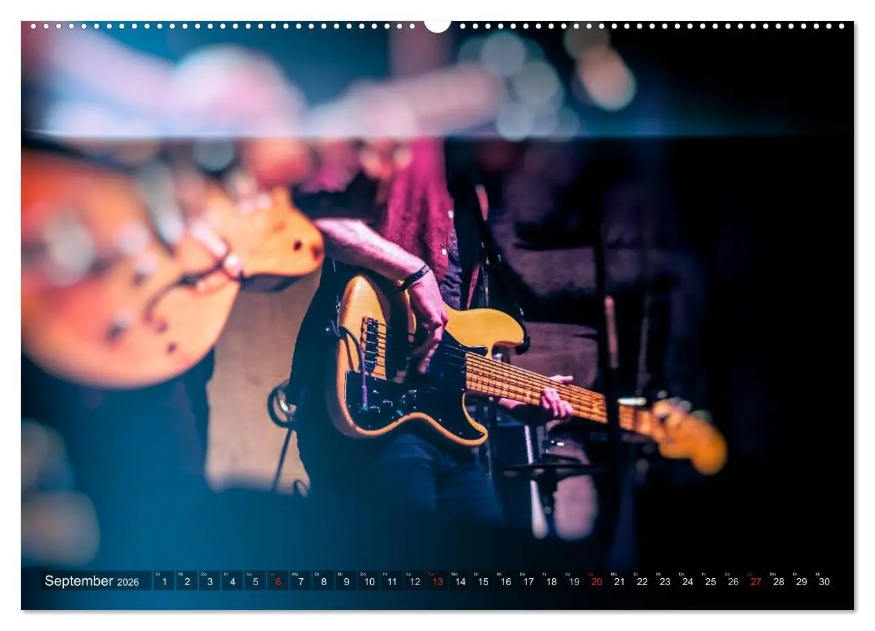 Bild: 9783516031799 | Gitarren - Live (Wandkalender 2026 DIN A2 quer), CALVENDO...