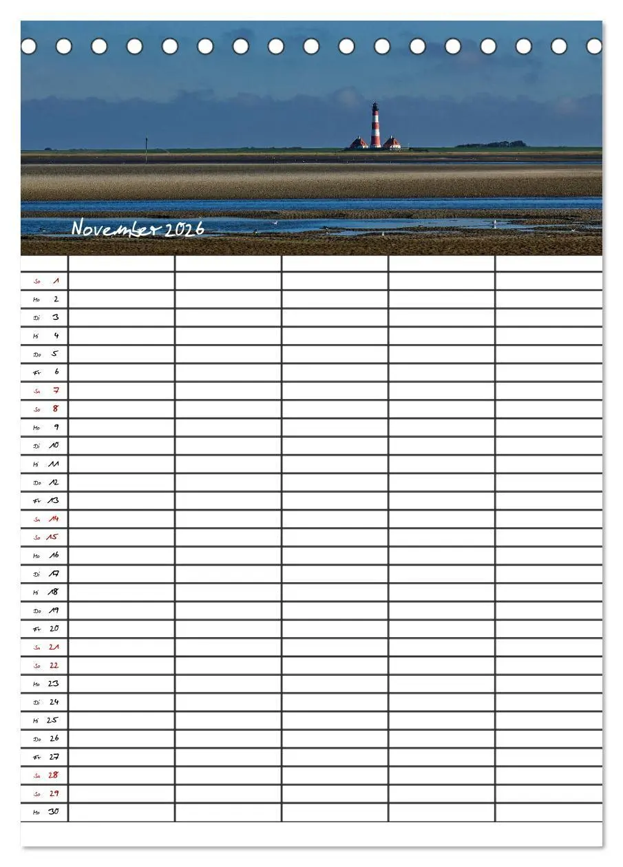 Bild: 9783516411799 | St. Peter Ording Familienplaner (Tischkalender 2026 DIN A5 hoch),...