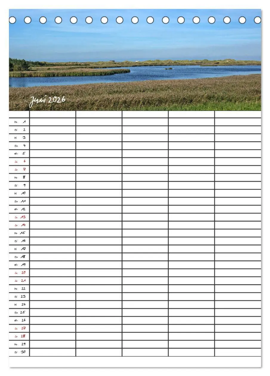 Bild: 9783516411799 | St. Peter Ording Familienplaner (Tischkalender 2026 DIN A5 hoch),...