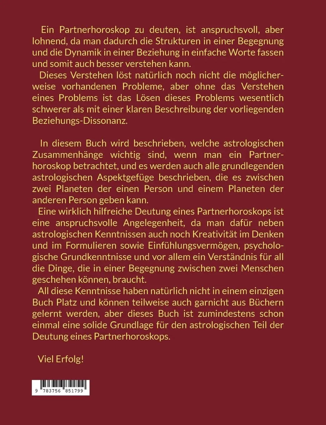 Rückseite: 9783756851799 | Partnerhoroskope für Anfänger | Strukturen, Methoden und Möglichkeiten