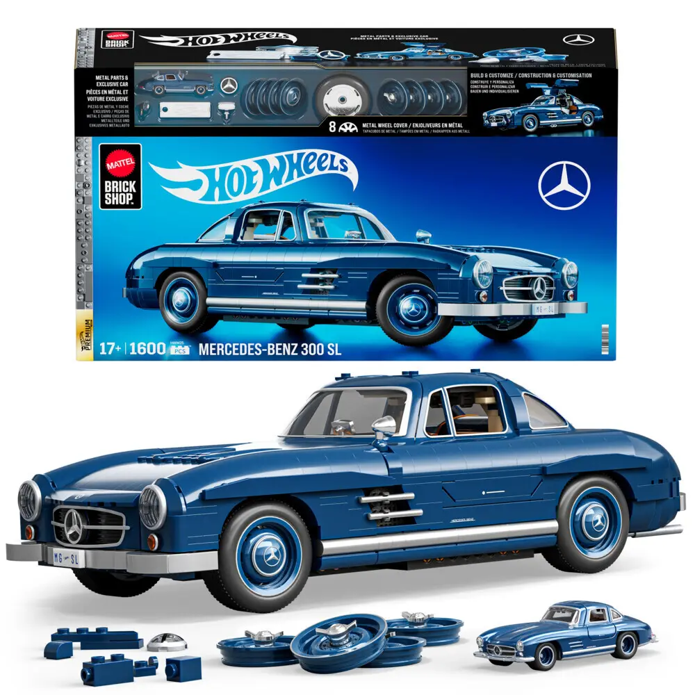 Cover: 194735221899 | Mattel Brick Shop HW PREMIUM SERIES MERCEDES-BENZ | Offene Verpackung