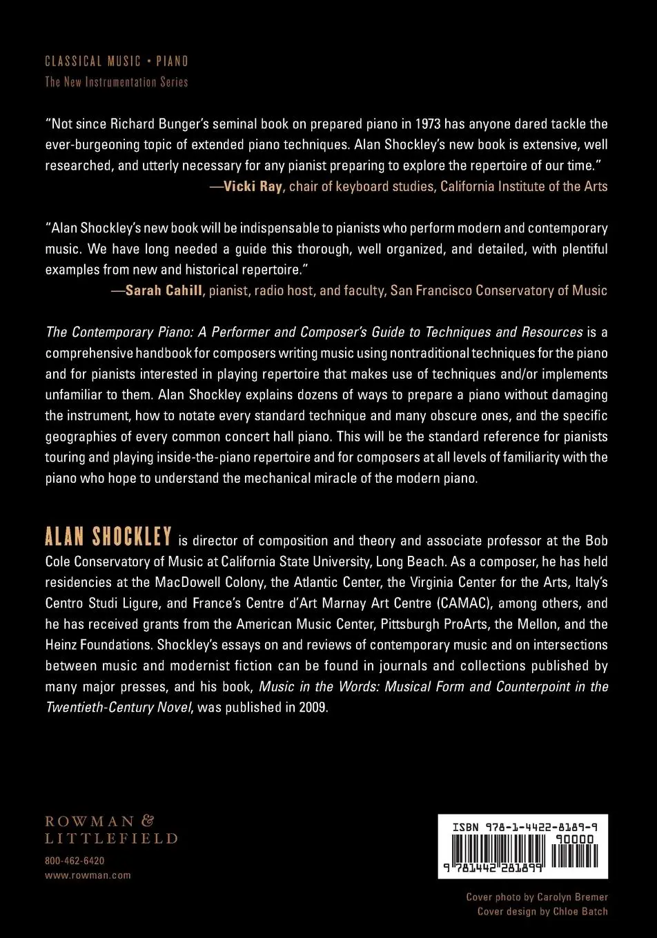Rückseite: 9781442281899 | The Contemporary Piano | Alan Shockley | Taschenbuch | Englisch | 2018