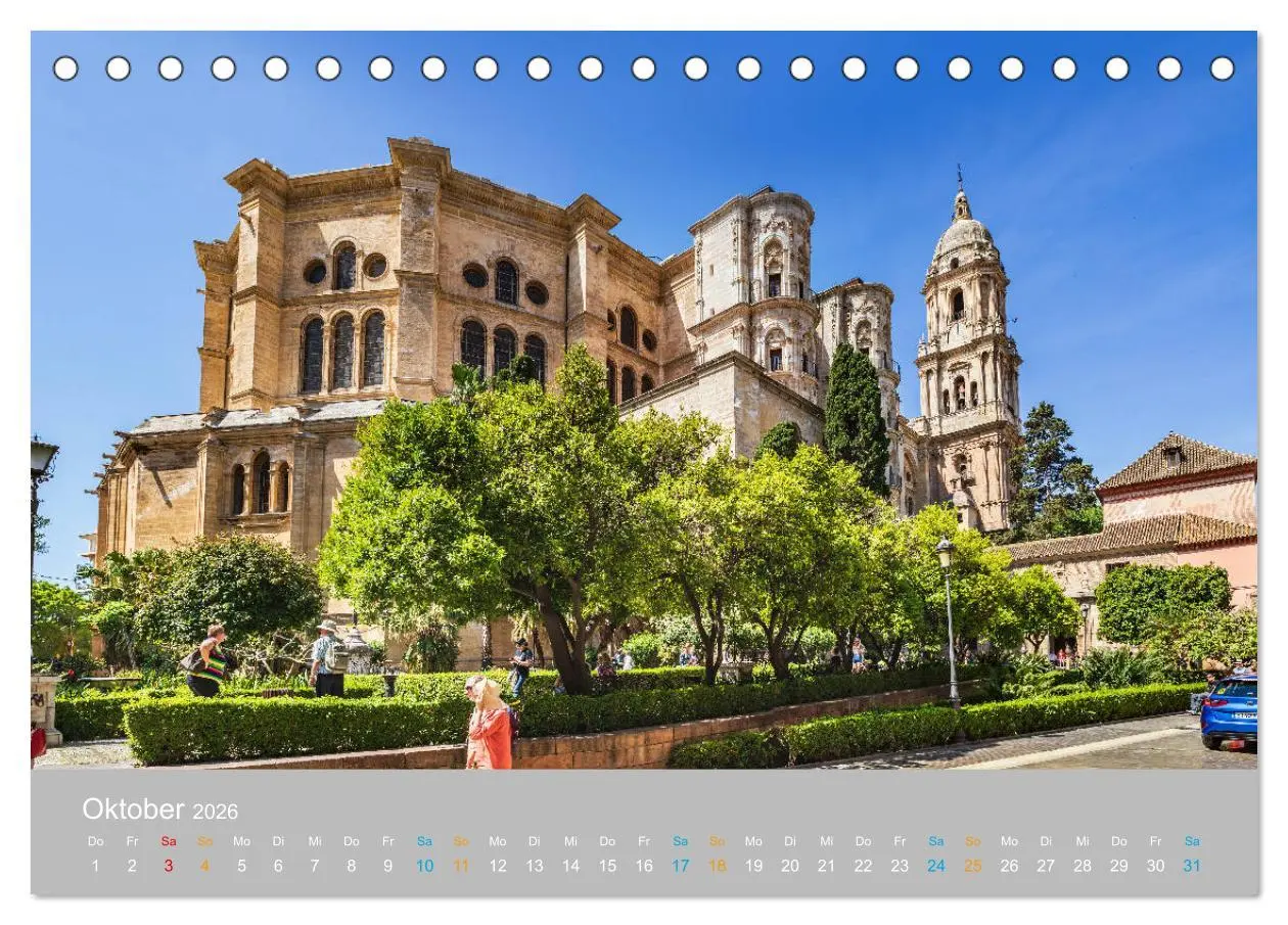 Bild: 9783457791899 | Malaga - andalusische Mittelmeerküste (Tischkalender 2026 DIN A5...