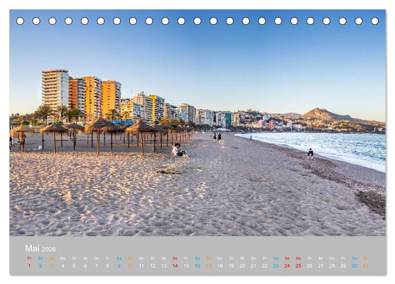 Bild: 9783457791899 | Malaga - andalusische Mittelmeerküste (Tischkalender 2026 DIN A5...