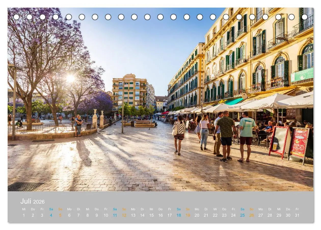 Bild: 9783457791899 | Malaga - andalusische Mittelmeerküste (Tischkalender 2026 DIN A5...