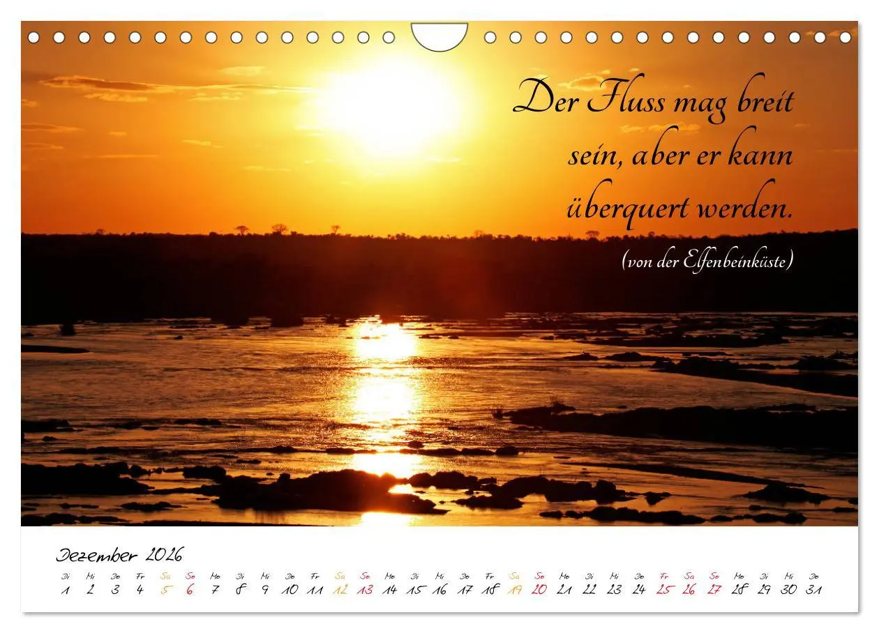 Bild: 9783457861899 | AFRIKA - Kontinent der Poesie (Wandkalender 2026 DIN A4 quer),...