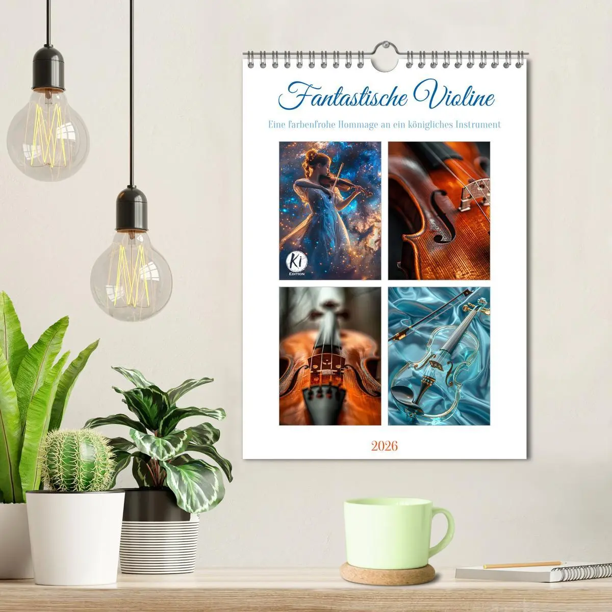 Bild: 9783516261899 | Fantastische Violine (Wandkalender 2026 DIN A4 hoch), CALVENDO...