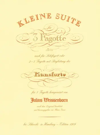 Cover: 9790003011899 | Kleine Suite | Julius Weissenborn | Stimmensatz | Sikorski Edition