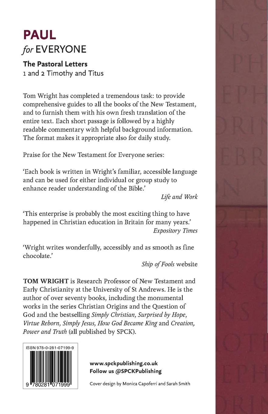 Rückseite: 9780281071999 | Paul for Everyone | Tom Wright | Taschenbuch | Kartoniert / Broschiert