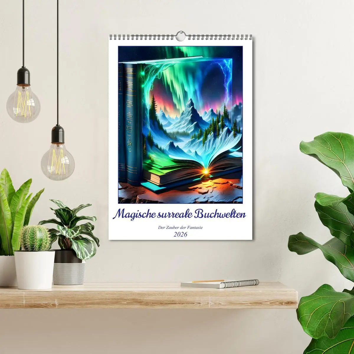 Bild: 9783516251999 | Magische surreale Buchwelten (Wandkalender 2026 DIN A3 hoch),...