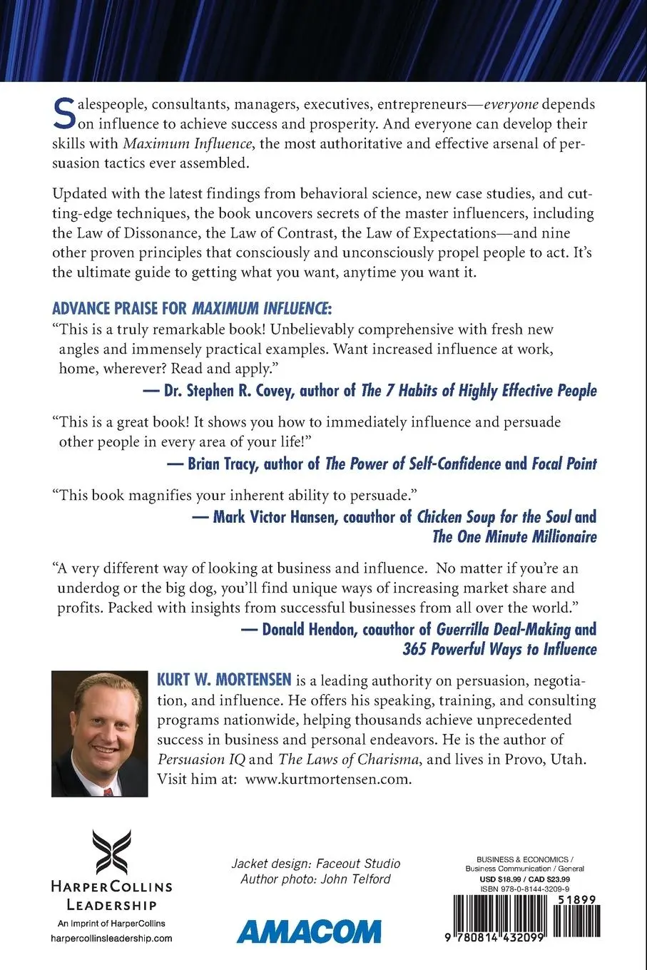 Rückseite: 9780814432099 | Maximum Influence | The 12 Universal Laws of Power Persuasion | Buch