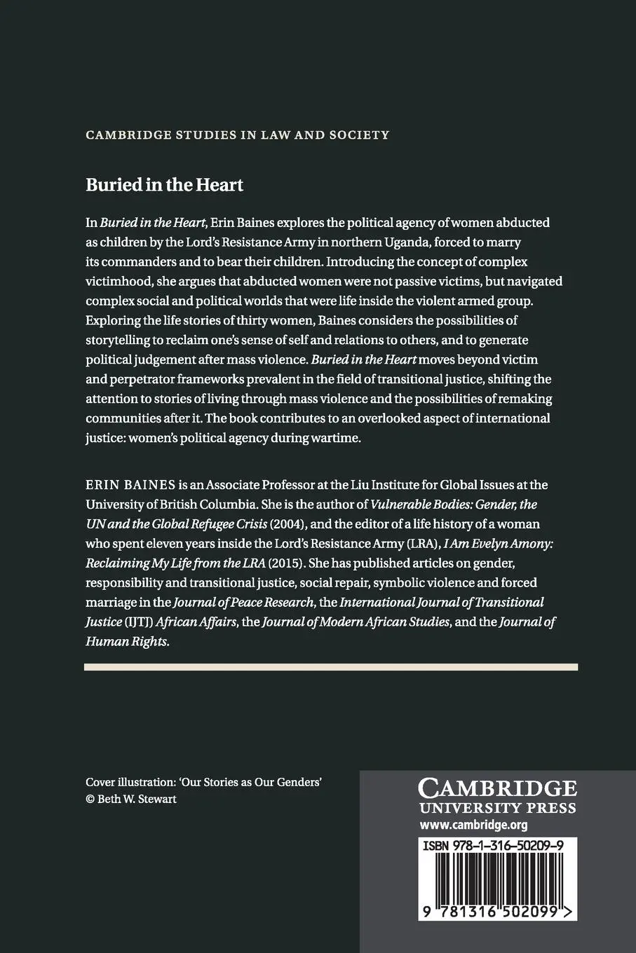 Rückseite: 9781316502099 | Buried in the Heart | Erin Baines | Taschenbuch | Englisch | 2018