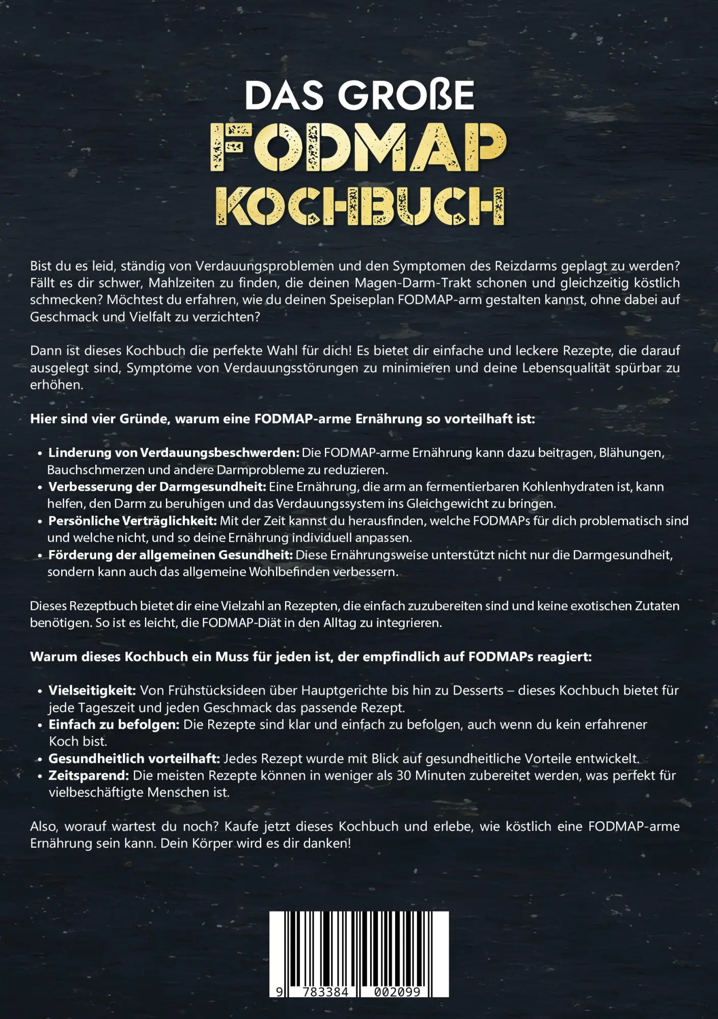 Rückseite: 9783384002099 | Das große Fodmap Kochbuch | Carina Lehmann | Taschenbuch | 112 S.