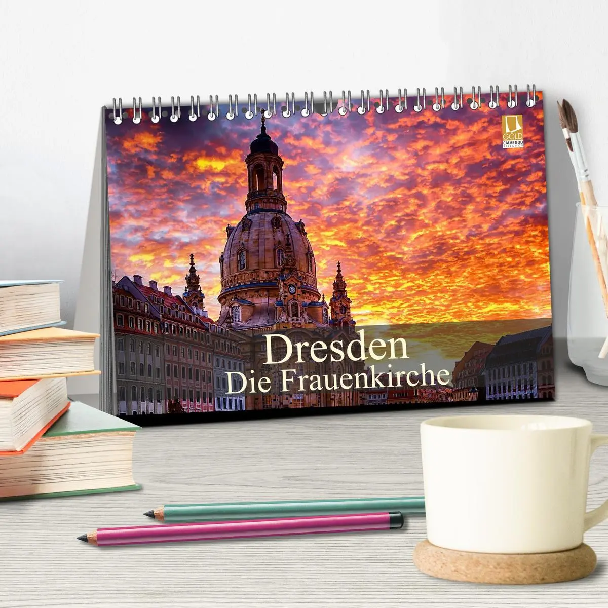 Bild: 9783516142099 | Dresden - Die Frauenkirche (Tischkalender 2026 DIN A5 quer),...
