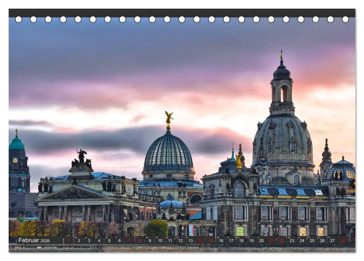 Bild: 9783516142099 | Dresden - Die Frauenkirche (Tischkalender 2026 DIN A5 quer),...