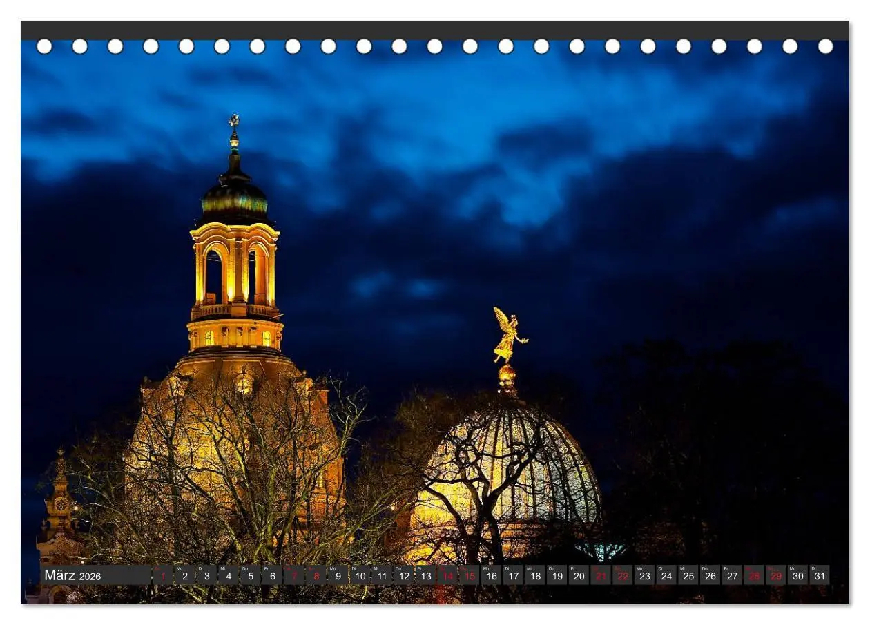 Bild: 9783516142099 | Dresden - Die Frauenkirche (Tischkalender 2026 DIN A5 quer),...