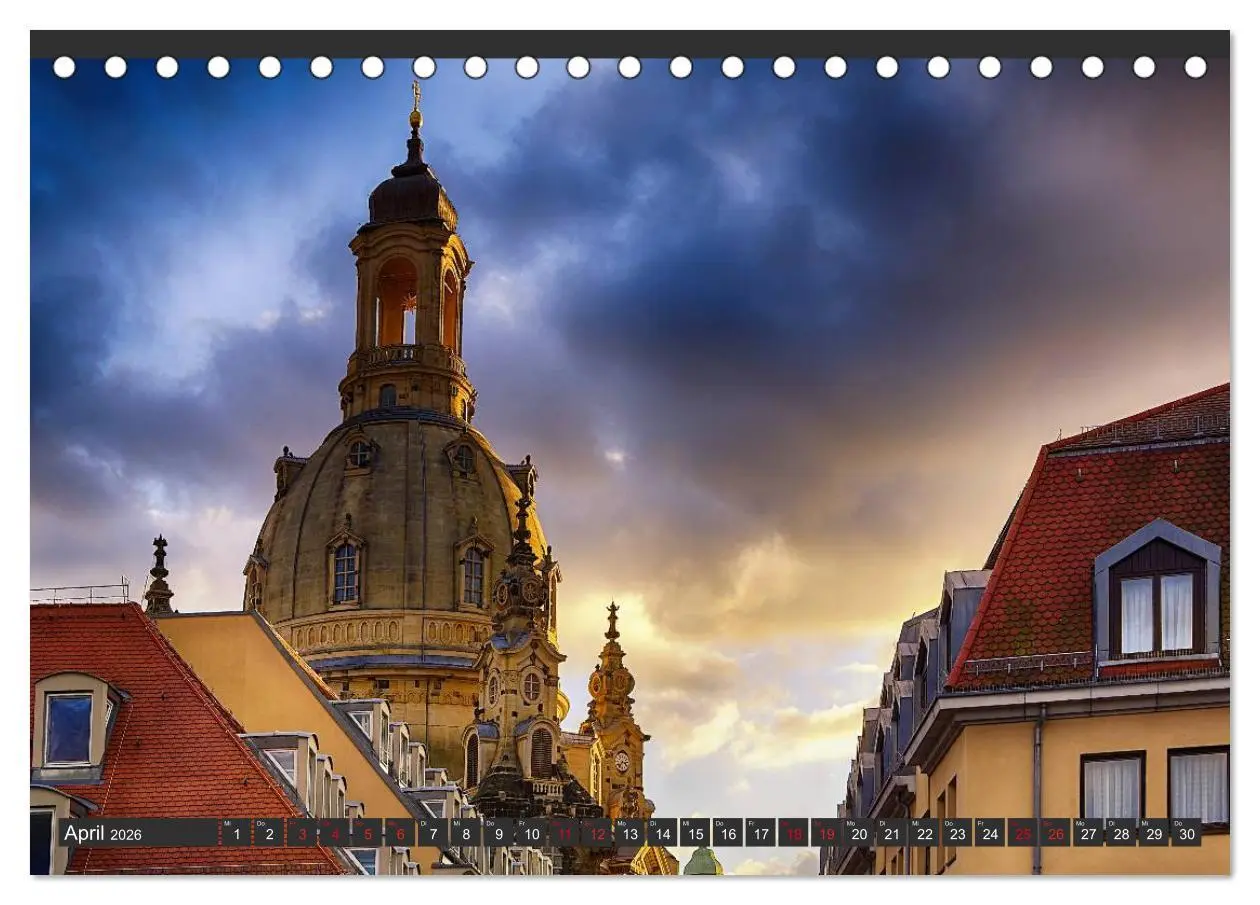 Bild: 9783516142099 | Dresden - Die Frauenkirche (Tischkalender 2026 DIN A5 quer),...