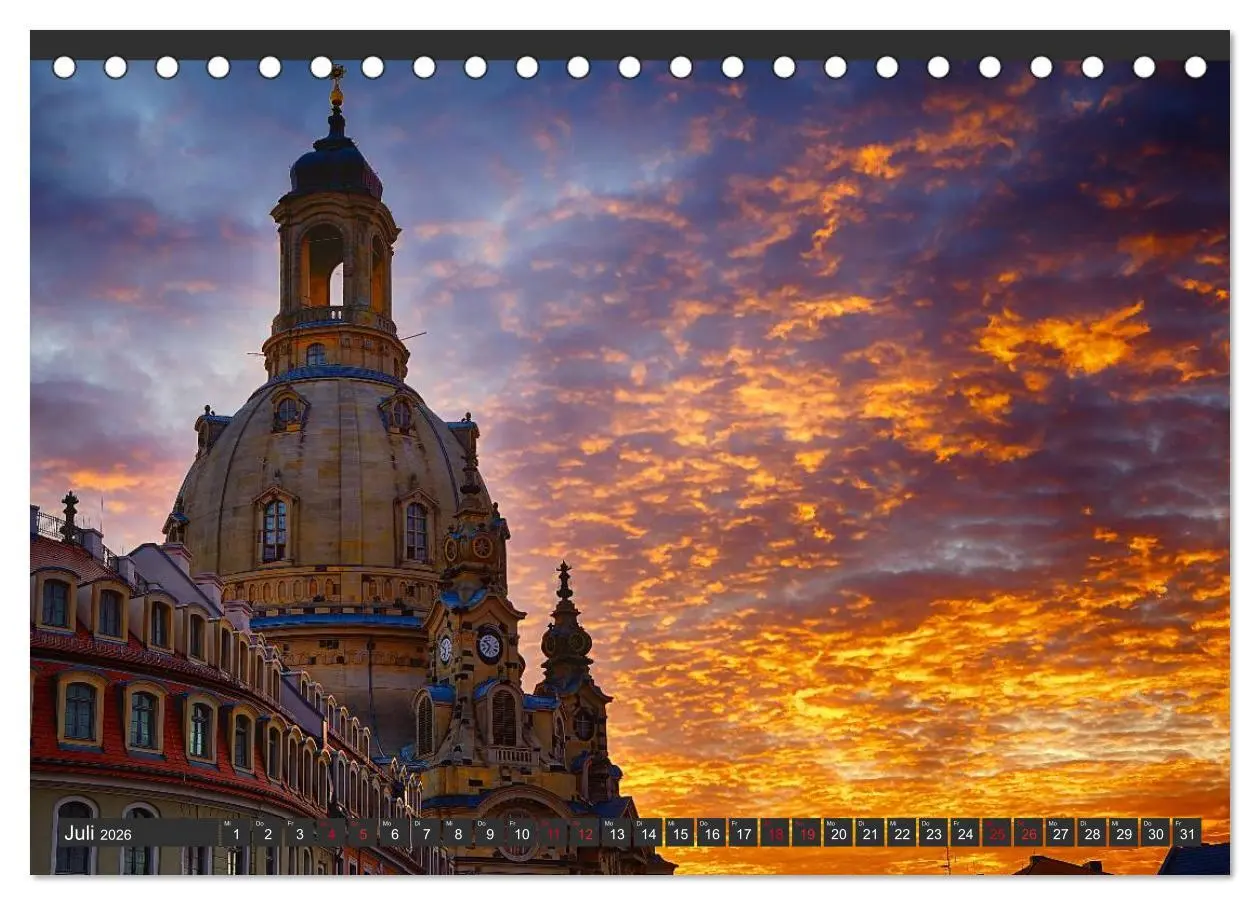 Bild: 9783516142099 | Dresden - Die Frauenkirche (Tischkalender 2026 DIN A5 quer),...