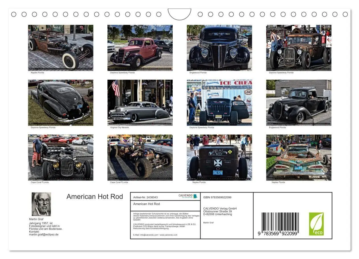 Bild: 9783569922099 | American Hot Rod (Wandkalender 2027 DIN A4 quer), CALVENDO...