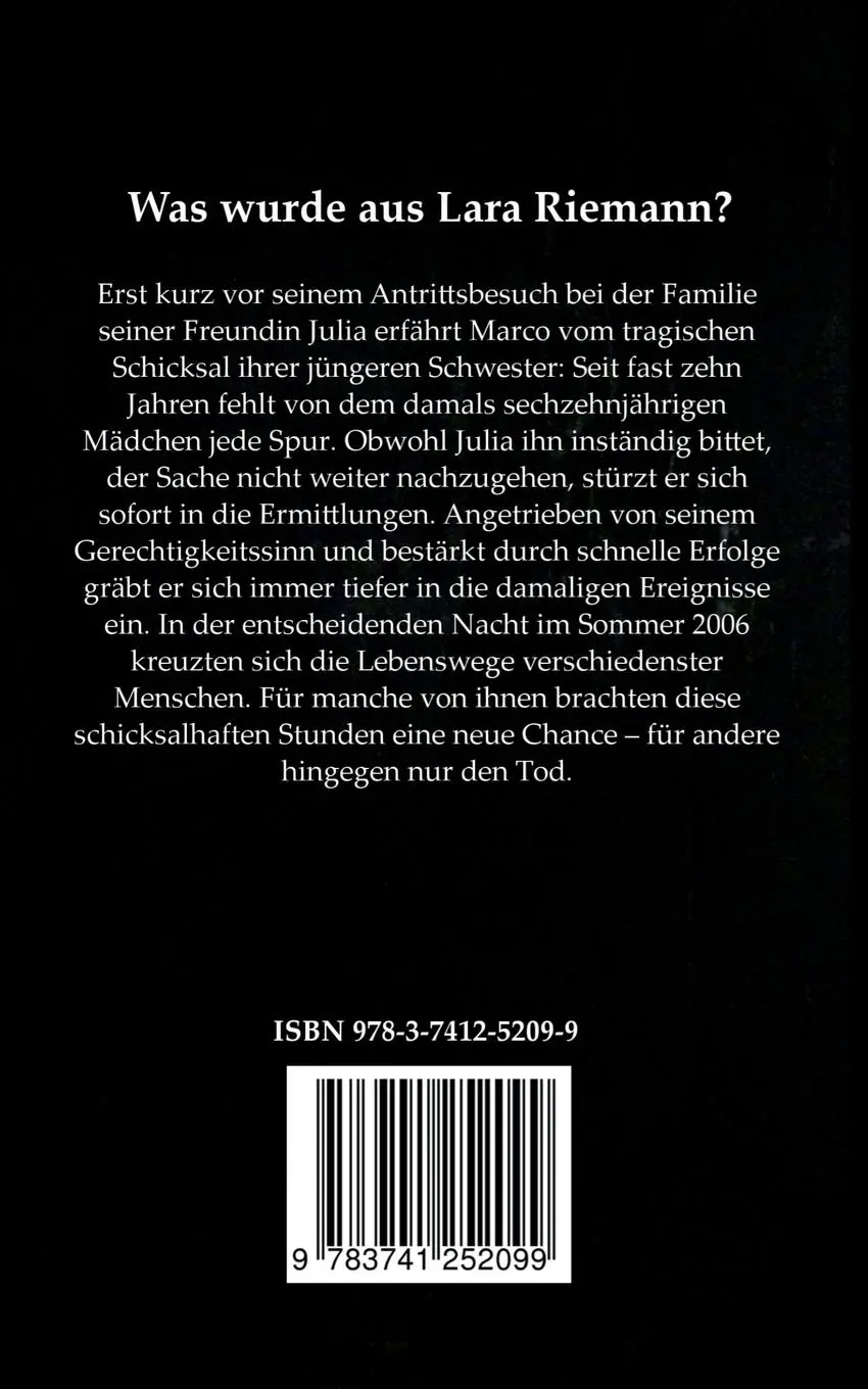 Rückseite: 9783741252099 | Todesleere | Torsten Lenhart | Taschenbuch | 372 S. | Deutsch | 2016