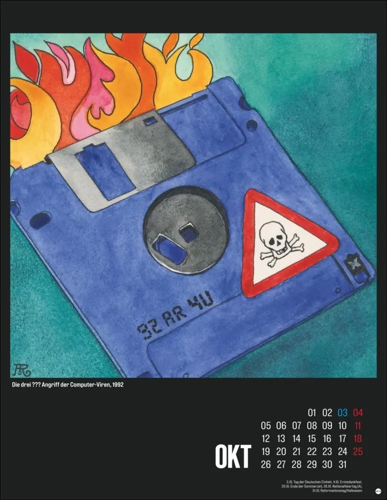 Bild: 9783756412099 | Die drei ??? Posterkalender 2026 | Aiga Rasch | Kalender | 14 S.