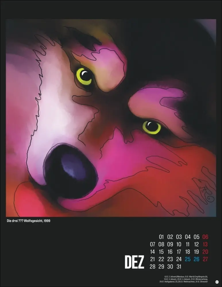 Bild: 9783756412099 | Die drei ??? Posterkalender 2026 | Aiga Rasch | Kalender | 14 S.