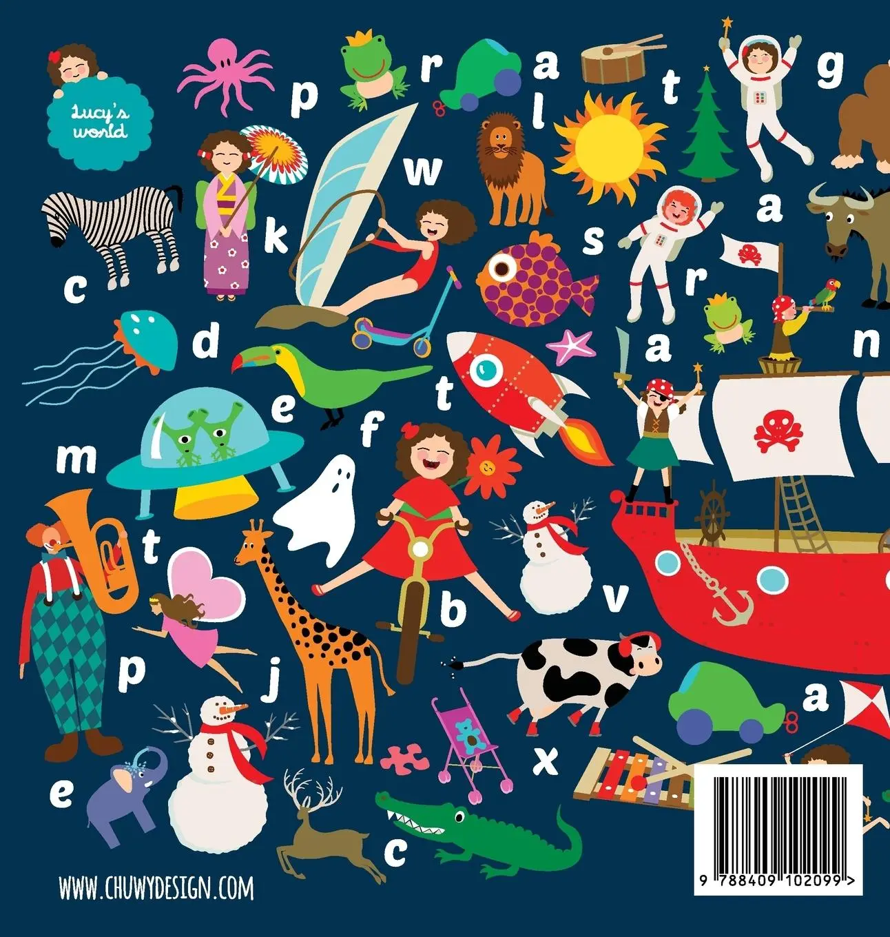 Rückseite: 9788409102099 | Lucy's Alphabet | An illustrated children's book about the alphabet