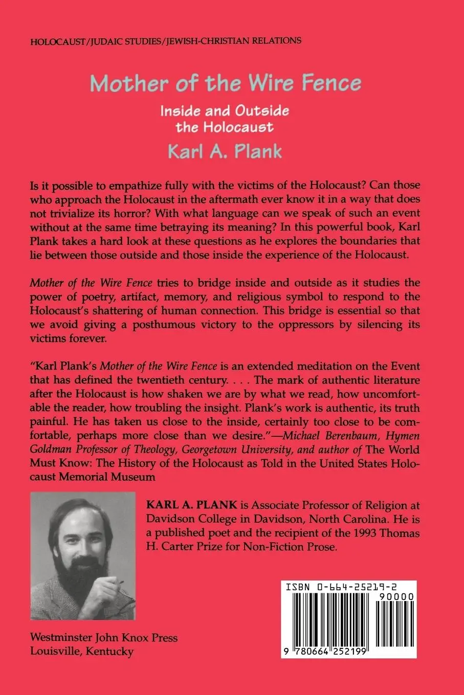 Rückseite: 9780664252199 | Mother of the Wire Fence | Karl Plank | Taschenbuch | Englisch | 1994