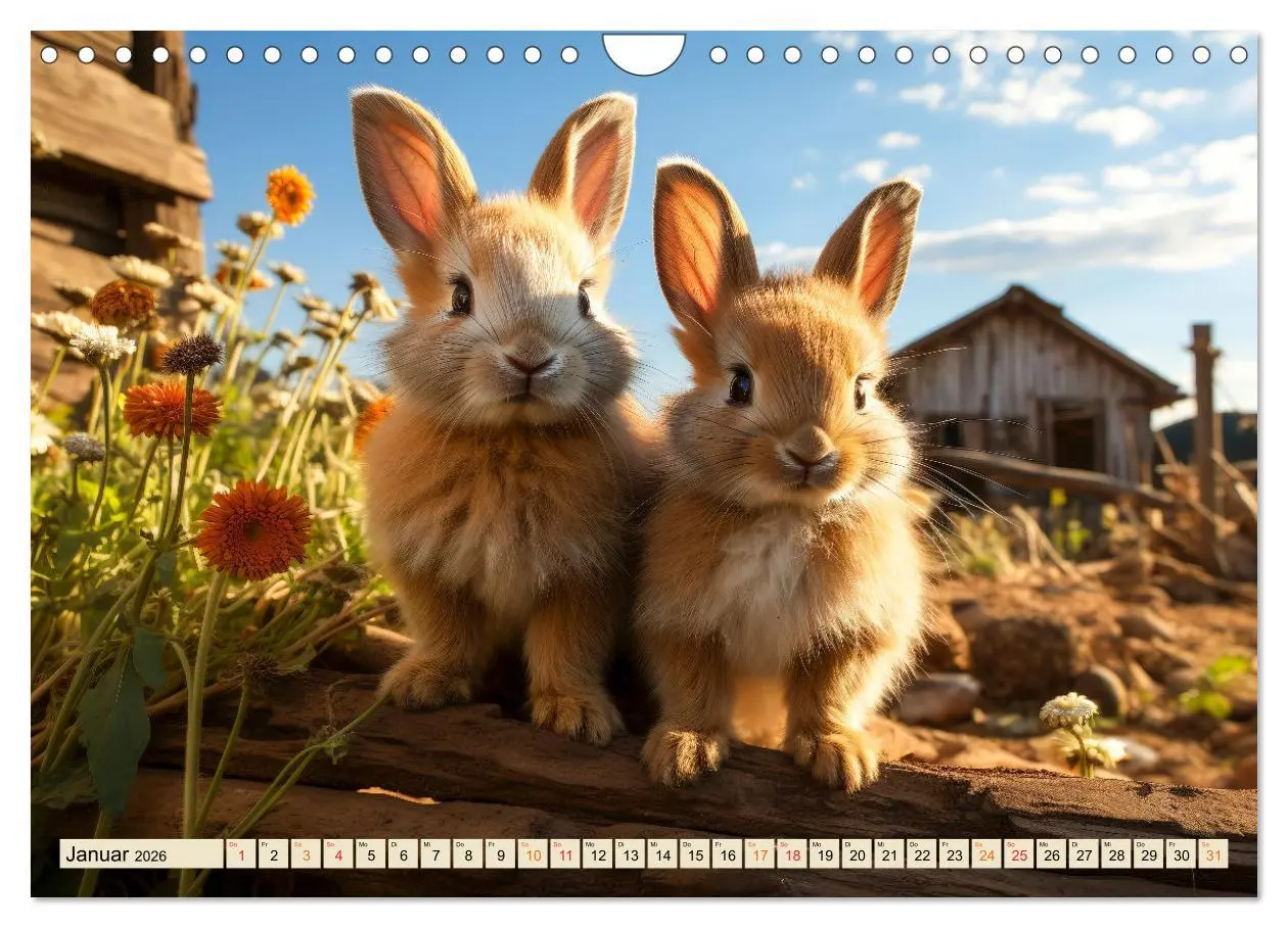 Bild: 9783457352199 | Viele Tiere auf dem Bauernhof (Wandkalender 2026 DIN A4 quer),...