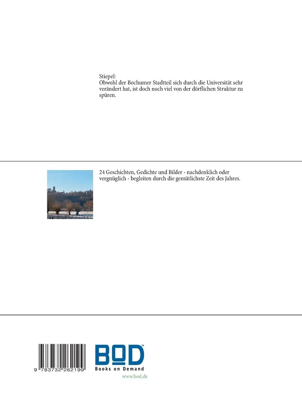 Rückseite: 9783732262199 | Stiepeler Adventskalenderbuch | 24 Geschichten, Gedichte und Bilder