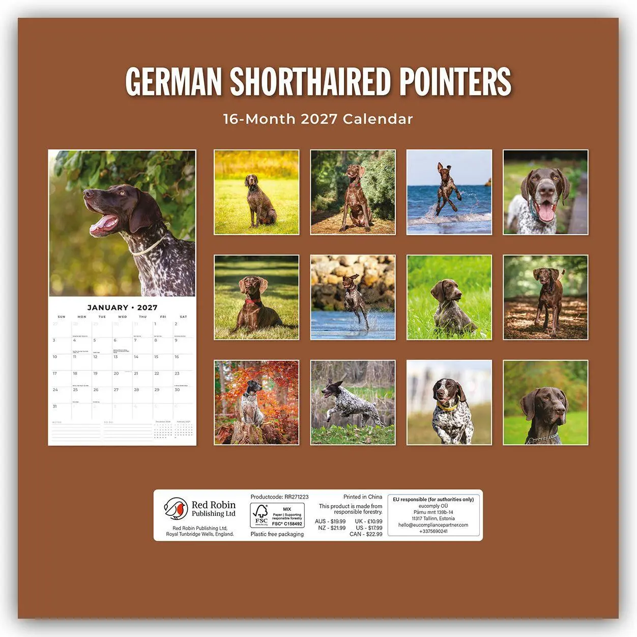 Rückseite: 9781837012299 | German Shorthaired Pointers - Deutscher Kurzhaar - Deutscher...