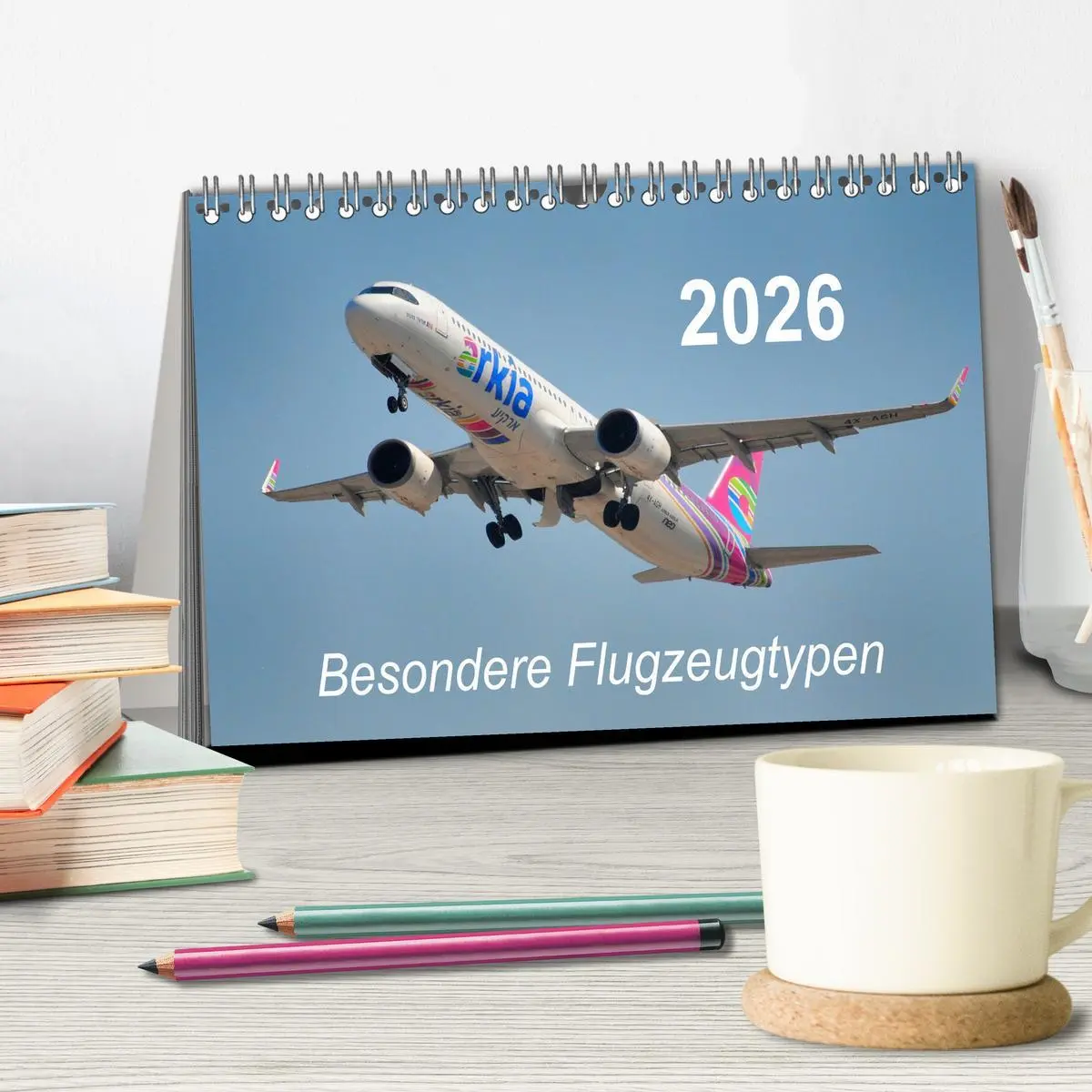 Bild: 9783457652299 | Besondere Flugzeugtypen (Tischkalender 2026 DIN A5 quer), CALVENDO...