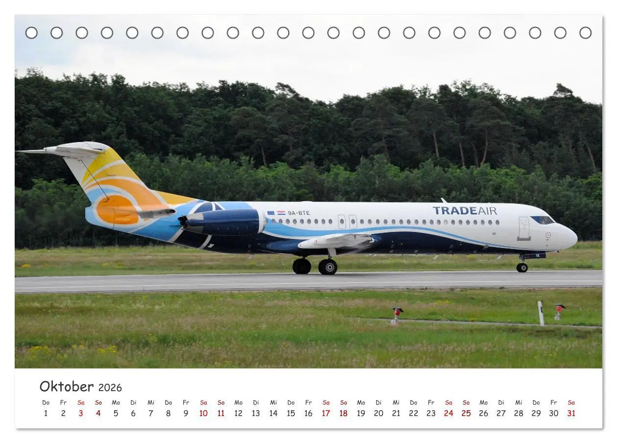 Bild: 9783457652299 | Besondere Flugzeugtypen (Tischkalender 2026 DIN A5 quer), CALVENDO...