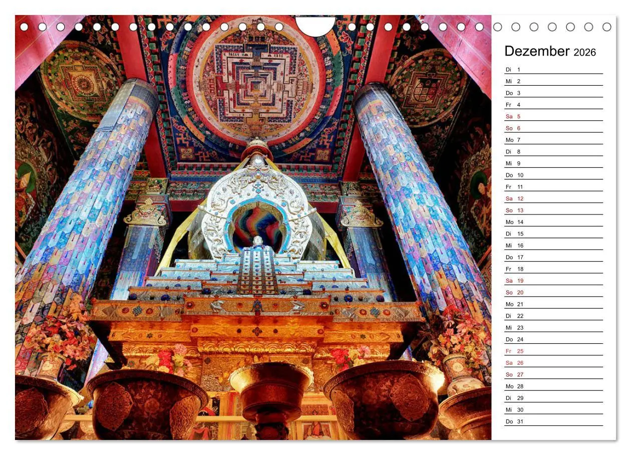 Bild: 9783457892299 | Tibet Momente (Wandkalender 2026 DIN A4 quer), CALVENDO Monatskalender