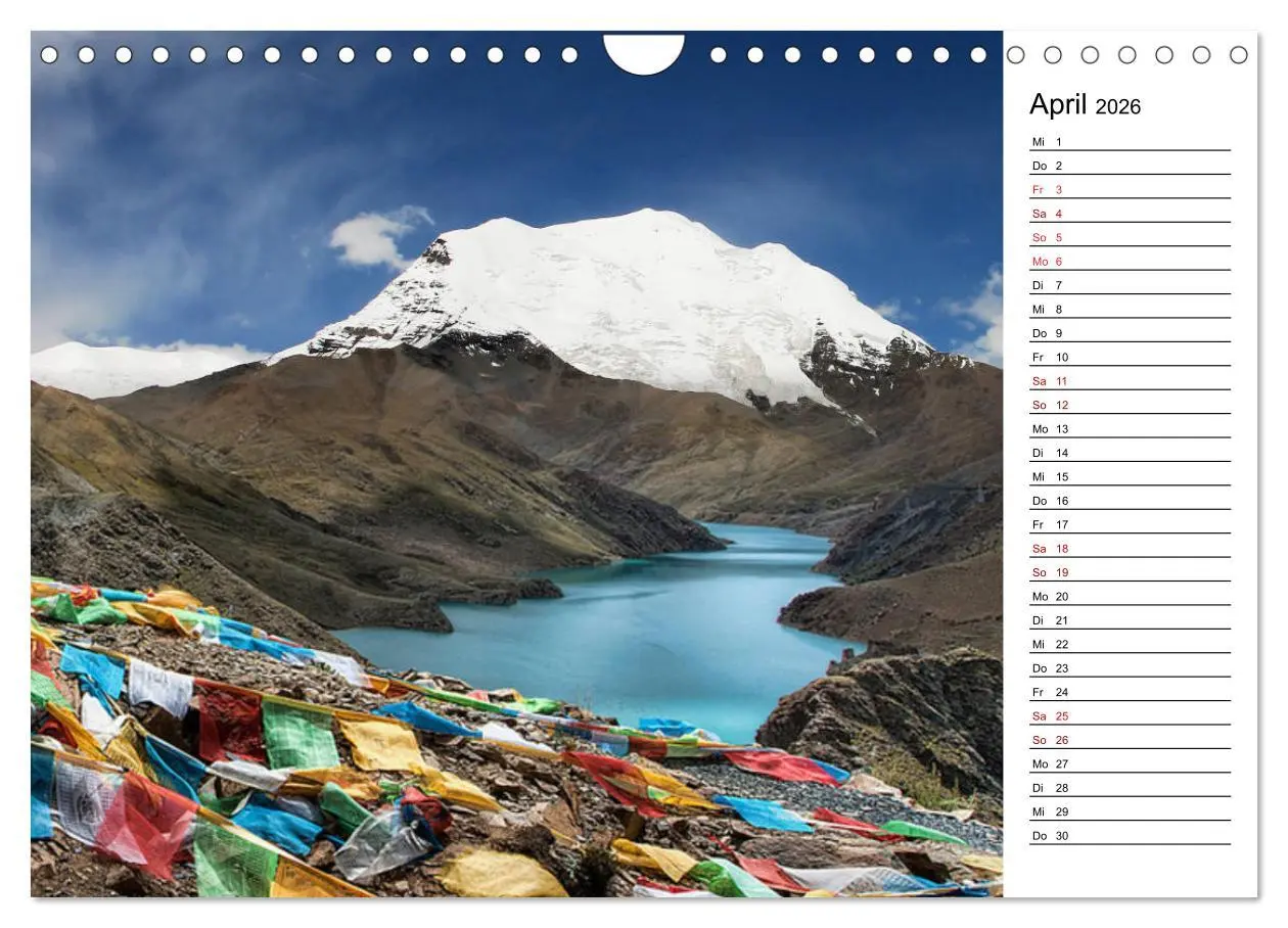 Bild: 9783457892299 | Tibet Momente (Wandkalender 2026 DIN A4 quer), CALVENDO Monatskalender