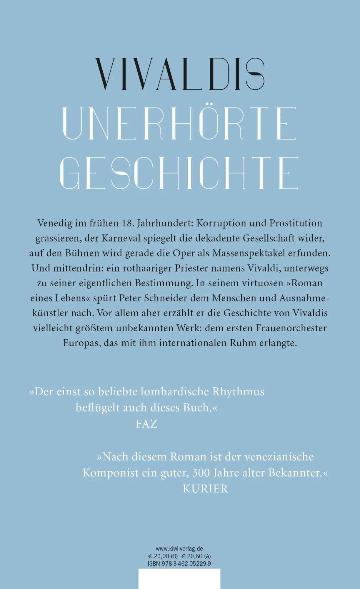 Rückseite: 9783462052299 | Vivaldi und seine Töchter | Peter Schneider | Buch | 288 S. | Deutsch